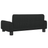 Lit pour chien noir 70x45x30 cm tissu 