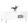 Table basse Blanc 90x50x36,5 cm Bois d'ingénierie 