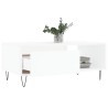 Table basse Blanc 90x50x36,5 cm Bois d'ingénierie 