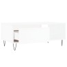 Table basse Blanc 90x50x36,5 cm Bois d'ingénierie 