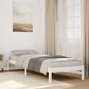 Cadre de lit extra long sans matelas 100x220 cm bois massif pin 