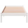 Cadre de lit extra long sans matelas 100x220 cm bois massif pin 