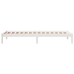Cadre de lit extra long sans matelas 100x220 cm bois massif pin 