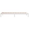 Cadre de lit extra long sans matelas 100x220 cm bois massif pin 