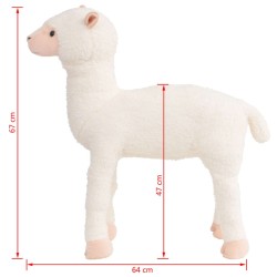 Jouet en peluche Alpaga Blanc XXL 