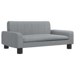 Canapé pour enfants gris clair 70x45x30 cm tissu 