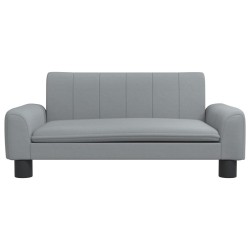 Canapé pour enfants gris clair 70x45x30 cm tissu 