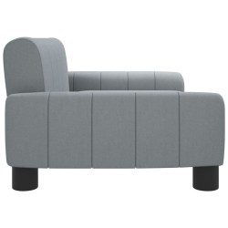 Canapé pour enfants gris clair 70x45x30 cm tissu 