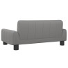 Lit pour chien gris 70x45x30 cm similicuir 
