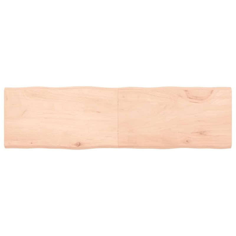 Dessus de table bois massif non traité bordure assortie 