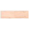 Dessus de table bois massif non traité bordure assortie 