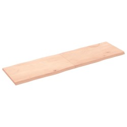 Dessus de table bois massif non traité bordure assortie 