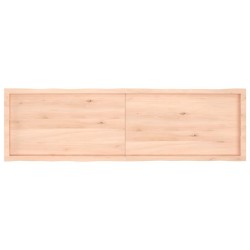 Dessus de table bois massif non traité bordure assortie 