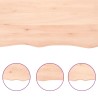 Dessus de table bois massif non traité bordure assortie 