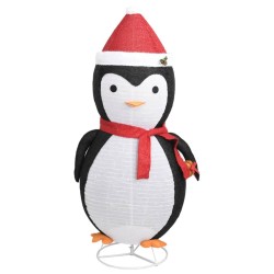 Décoration de Noël pingouin à LED Tissu de luxe 180 cm 