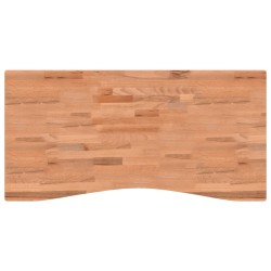 Dessus de bureau 110x(50-55)x4 cm bois massif de hêtre 