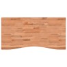 Dessus de bureau 110x(50-55)x4 cm bois massif de hêtre 