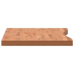 Dessus de bureau 110x(50-55)x4 cm bois massif de hêtre 