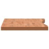 Dessus de bureau 110x(50-55)x4 cm bois massif de hêtre 