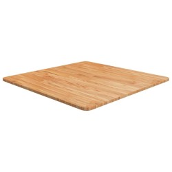Dessus de table carré Marron clair70x70x1,5cm Bois chêne traité 