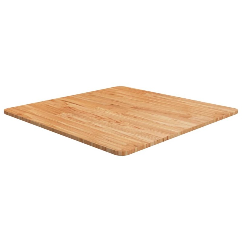Dessus de table carré Marron clair70x70x1,5cm Bois chêne traité 
