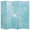 Cloison de séparation pliable 200 x 170 cm Papillon Bleu 