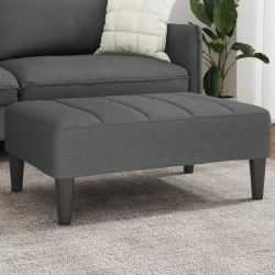 Repose-pied gris foncé 77x55x31 cm tissu 