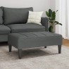 Repose-pied gris foncé 77x55x31 cm tissu 