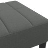 Repose-pied gris foncé 77x55x31 cm tissu 