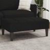 Repose-pied noir 77x55x31 cm tissu 