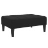 Repose-pied noir 77x55x31 cm tissu 