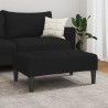 Repose-pied noir 77x55x31 cm tissu 
