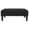 Repose-pied noir 77x55x31 cm tissu 