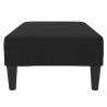 Repose-pied noir 77x55x31 cm tissu 