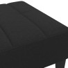 Repose-pied noir 77x55x31 cm tissu 