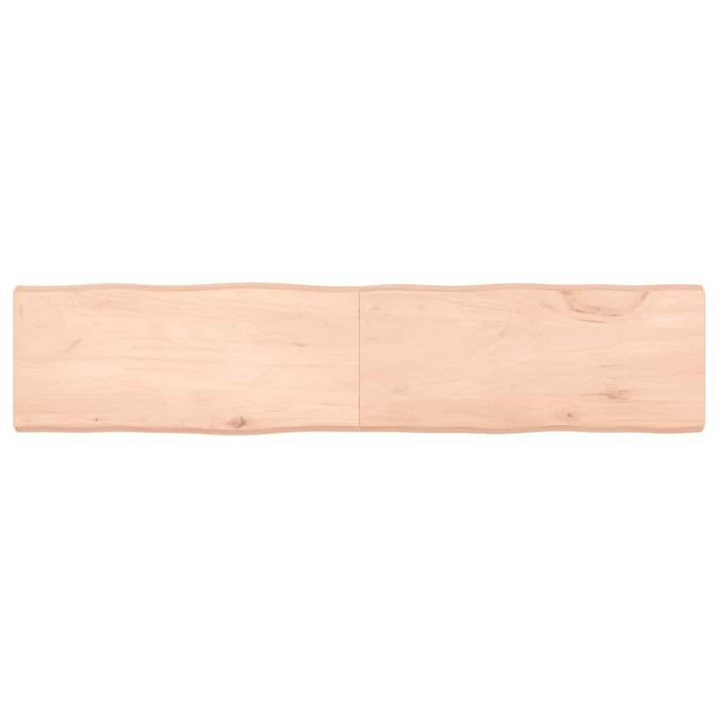 Dessus de table bois massif non traité bordure assortie 