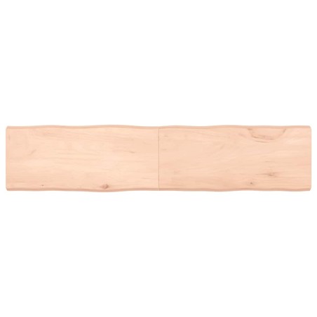 Dessus de table bois massif non traité bordure assortie 