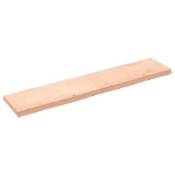 Dessus de table bois massif non traité bordure assortie 