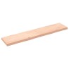 Dessus de table bois massif non traité bordure assortie 