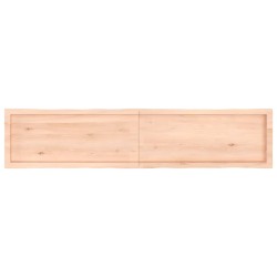 Dessus de table bois massif non traité bordure assortie 