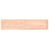 Dessus de table bois massif non traité bordure assortie 