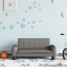 Canapé pour enfants gris 70x45x30 cm similicuir 