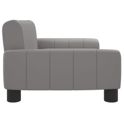 Canapé pour enfants gris 70x45x30 cm similicuir 
