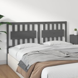 Tête de lit Gris 155,5x4x100 cm Bois massif de pin 