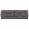 Coussin de tête de lit gris 160 cm similicuir 