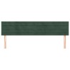 Têtes de lit 2 pcs Vert foncé 90x5x78/88 cm Velours 