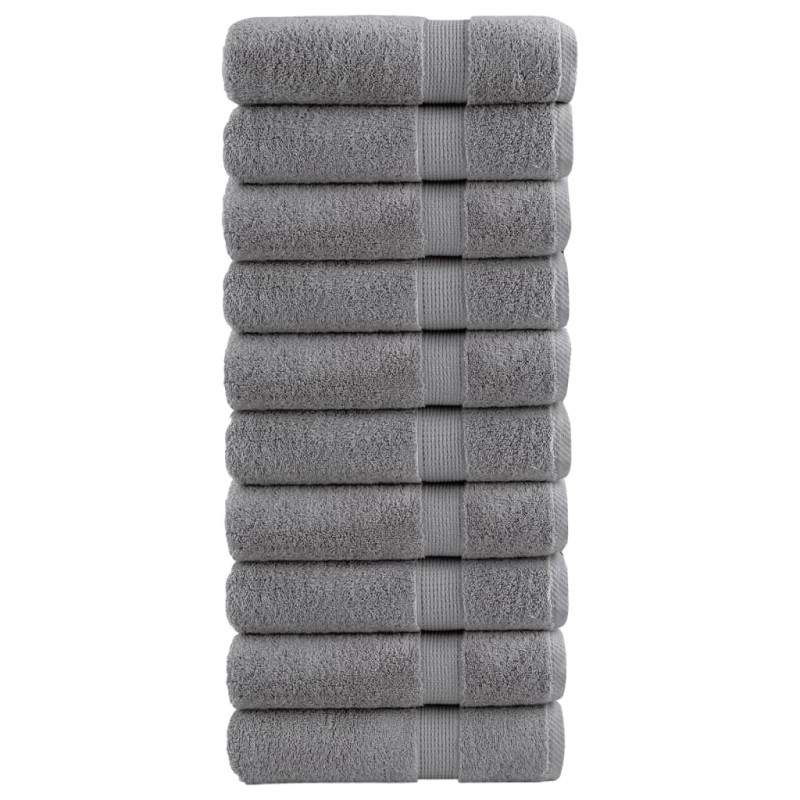 Essuie-mains de qualité supérieure SOLUND 10 pcs gris 600 g/m² 
