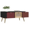 Table basse avec tiroirs 80x40x35,5 cm bois d'ingénierie 