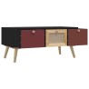 Table basse avec tiroirs 80x40x35,5 cm bois d'ingénierie 