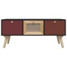 Table basse avec tiroirs 80x40x35,5 cm bois d'ingénierie 